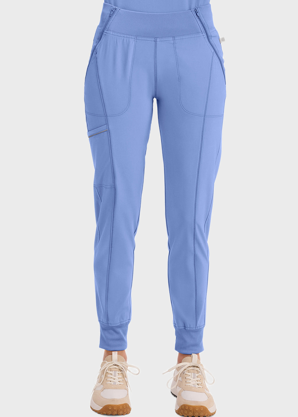 Cherokee CK110AP Infinity Women's Knit Waistband Mid Rise Tapered Leg Jogger Pant