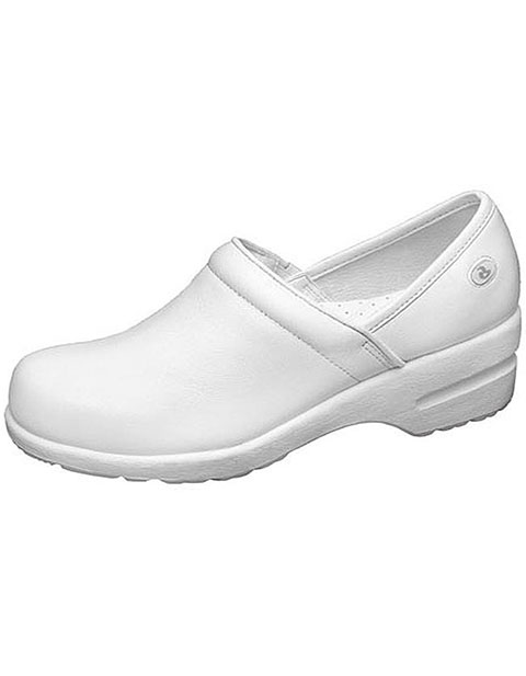 cute white leather nursing shoes