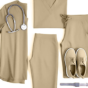 Khaki Scrubs at Affordable Prices
