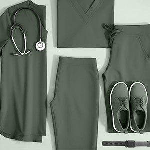 Olive Green Scrubs