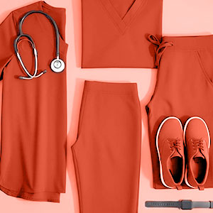 Orange Scrubs at Affordable Prices