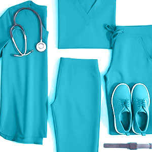 Turquoise Color Scrubs at Affordable Prices