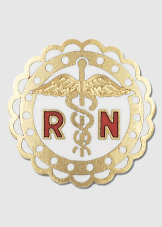 Prestige Handmade Gold Plated Registered Nurse Pin