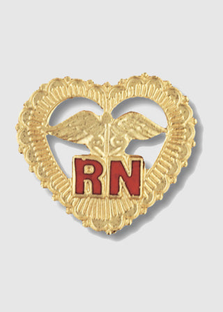 Prestige Handmade Gold Plated Registered Nurse Emblem Pin