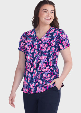 Koi Next Gen Early Energy Women's 2-Pocket Breast Cancer Scrub Top