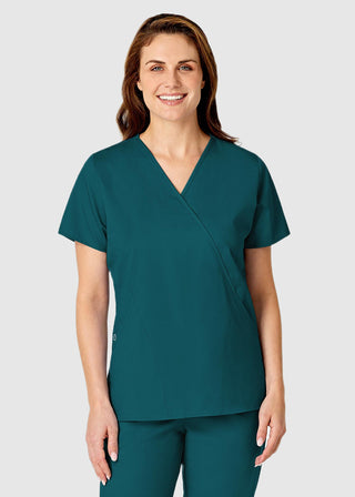 Wink Scrubs Women's Mock Wrap Nursing Scrub Top