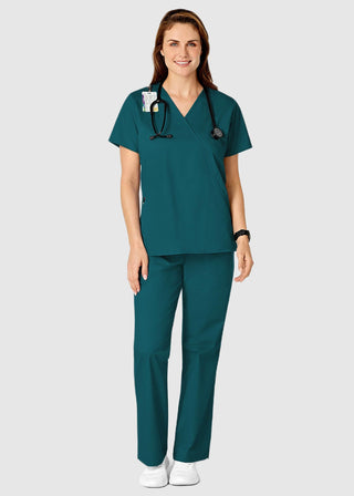 Wink Scrubs Women's Mock Wrap Nursing Scrub Top