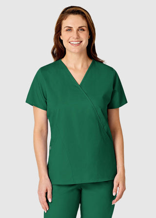 Wink Scrubs Women's Mock Wrap Nursing Scrub Top