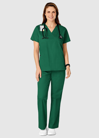 Wink Scrubs Women's Mock Wrap Nursing Scrub Top