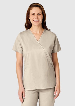 Wink Scrubs Women's Mock Wrap Nursing Scrub Top
