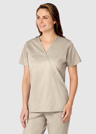 Wink Scrubs Women's Mock Wrap Nursing Scrub Top
