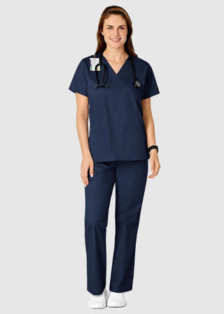 Wink Scrubs Women's Mock Wrap Nursing Scrub Top