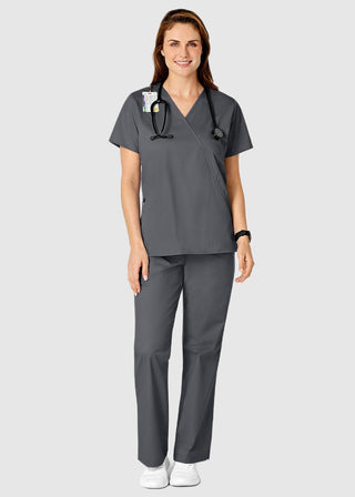 Wink Scrubs Women's Mock Wrap Nursing Scrub Top