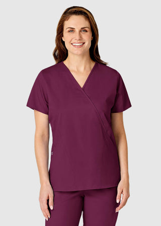 Wink Scrubs Women's Mock Wrap Nursing Scrub Top