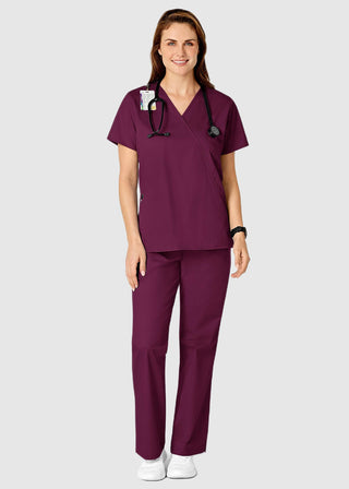 Wink Scrubs Women's Mock Wrap Nursing Scrub Top