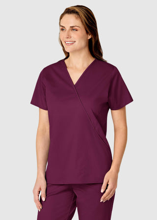 Wink Scrubs Women's Mock Wrap Nursing Scrub Top