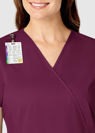 Wink Scrubs Women's Mock Wrap Nursing Scrub Top