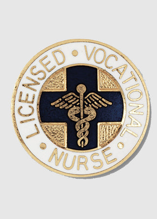 Prestige Gold Plated Licensed Vocational Nurse Emblem Pin