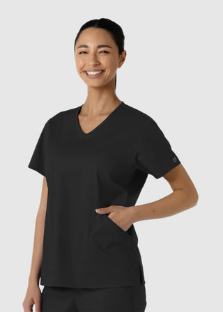 Wink Scrubs Women's Curved V-Neck Scrub Top