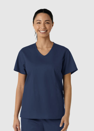 Wink Scrubs Women's Curved V-Neck Scrub Top