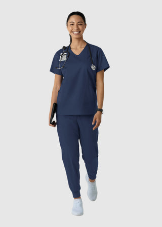Wink Scrubs Women's Curved V-Neck Scrub Top
