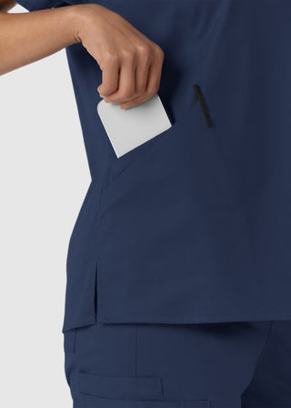 Wink Scrubs Women's Curved V-Neck Scrub Top