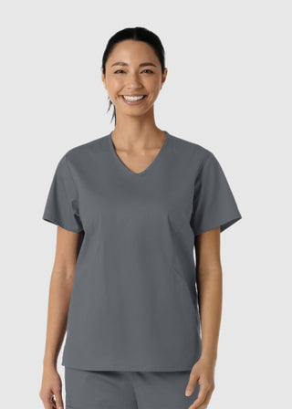 Wink Scrubs Women's Curved V-Neck Scrub Top