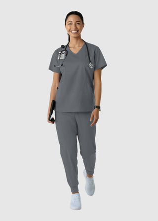 Wink Scrubs Women's Curved V-Neck Scrub Top