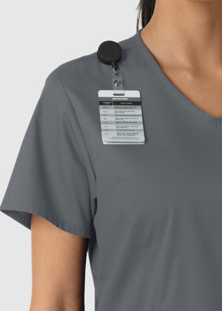 Wink Scrubs Women's Curved V-Neck Scrub Top
