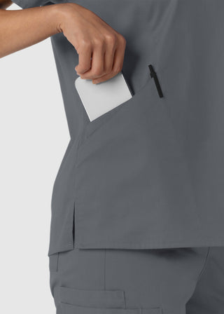 Wink Scrubs Women's Curved V-Neck Scrub Top