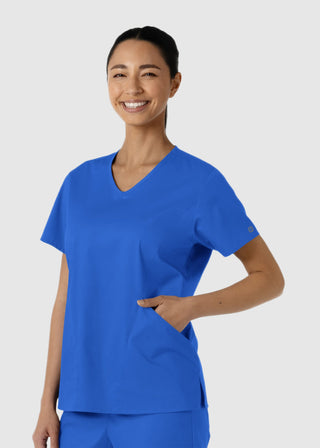 Wink Scrubs Women's Curved V-Neck Scrub Top