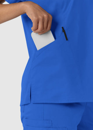 Wink Scrubs Women's Curved V-Neck Scrub Top