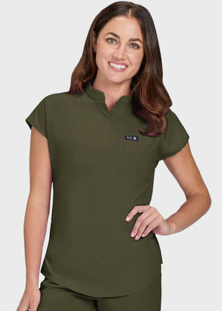 Koi Basics Ari Women's 1-Pocket Stretch Tuck-In Scrub Top