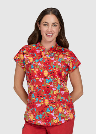 Koi Artists Series Ari Women'S Ants Limited Edition Print Scrub Top