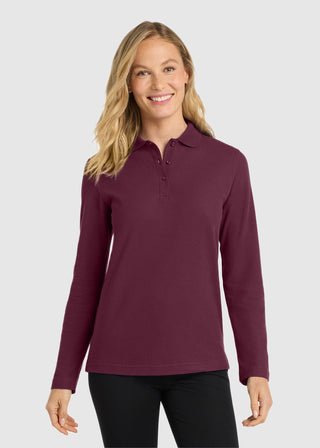 Port Authority  Ladies Silk Touch  Long Sleeve Polo