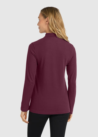 Port Authority  Ladies Silk Touch  Long Sleeve Polo