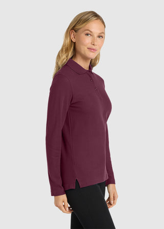 Port Authority  Ladies Silk Touch  Long Sleeve Polo