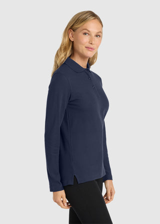 Port Authority  Ladies Silk Touch  Long Sleeve Polo