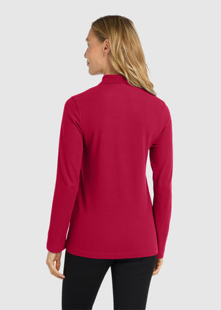 Port Authority  Ladies Silk Touch  Long Sleeve Polo