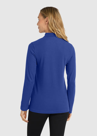 Port Authority  Ladies Silk Touch  Long Sleeve Polo