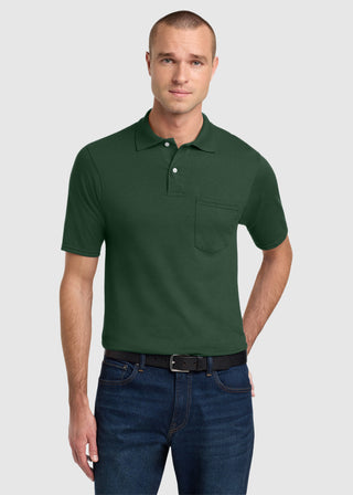 JERZEES SpotShield Quarter Ounce Jersey Knit Sport Shirt with Pocket