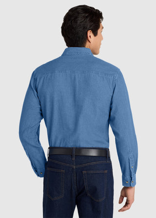 Port Authority Long Sleeve Denim Shirt. S600