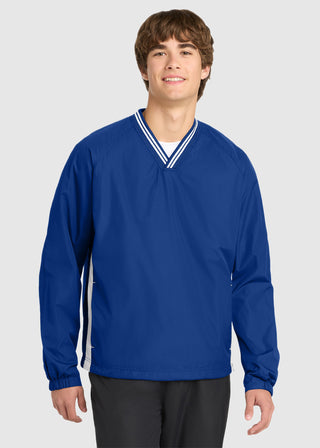 Sport-Tek Tipped V Neck Raglan Wind Shirt