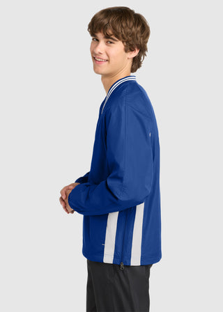 Sport-Tek Tipped V Neck Raglan Wind Shirt