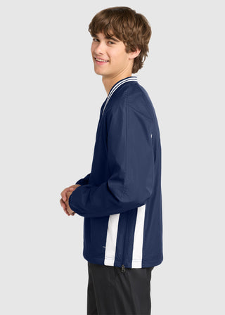 Sport-Tek Tipped V Neck Raglan Wind Shirt