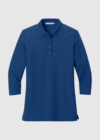 Port Authority Ladies Silk Touch Three Quarter Sleeve Polo