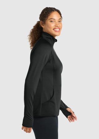 Sport-Tek  Ladies Sport Wick  Stretch Half Zip Pullover