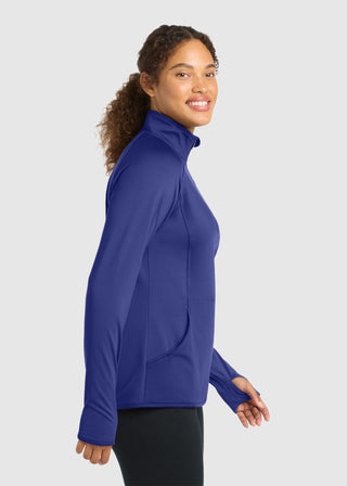 Sport-Tek  Ladies Sport Wick  Stretch Half Zip Pullover