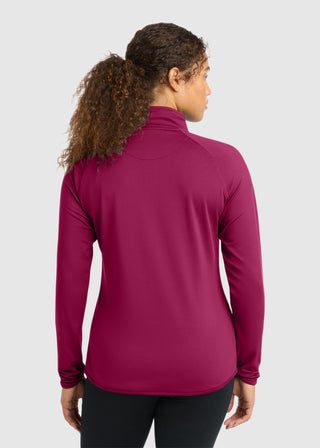 Sport-Tek  Ladies Sport Wick  Stretch Half Zip Pullover