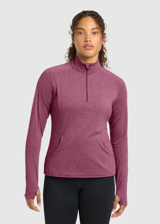 Sport-Tek  Ladies Sport Wick  Stretch Half Zip Pullover